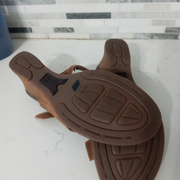 Ariat 20983 Woman's brown Leather Reptile Strappy thong toe wedge sandals 8 - Picture 7 of 11